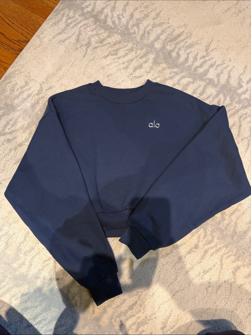 ALO Yoga Men's Navy Crewneck Sweatshirt